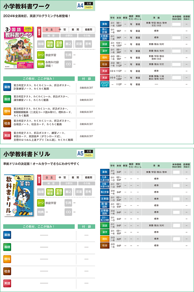 2025小学生用教材-教科書準拠