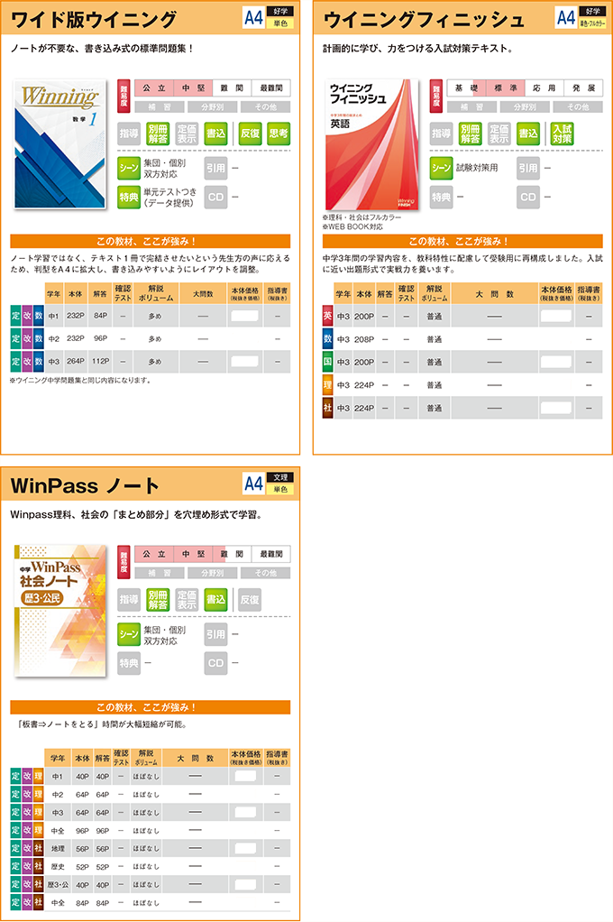 2025中学生用教材-通年用教材