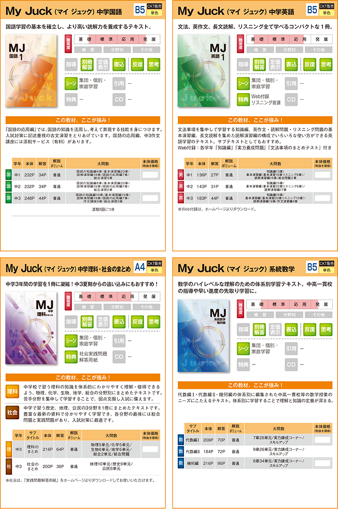 2025中学生用教材-通年用教材