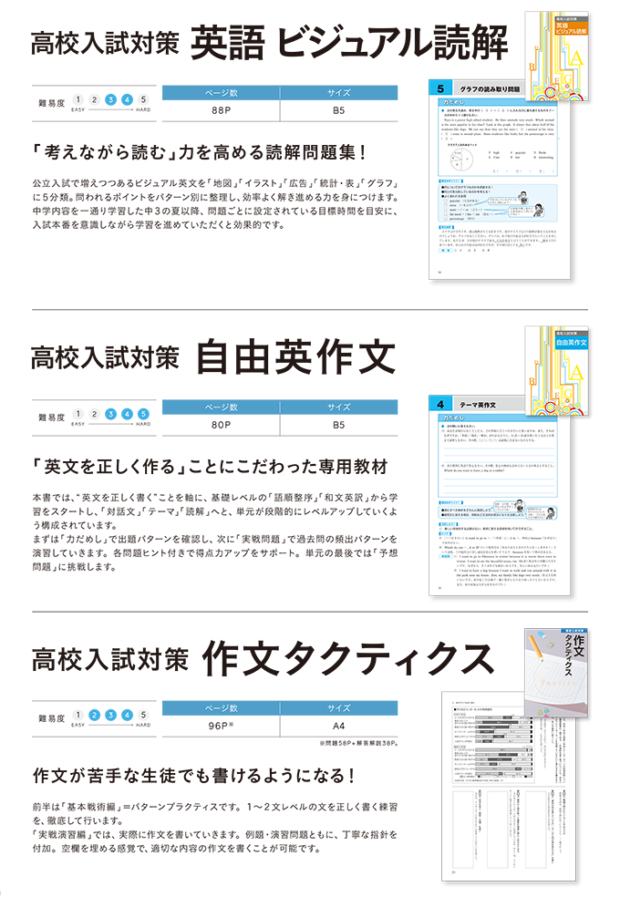 2025中学生用教材-高校入試対策・高校準備