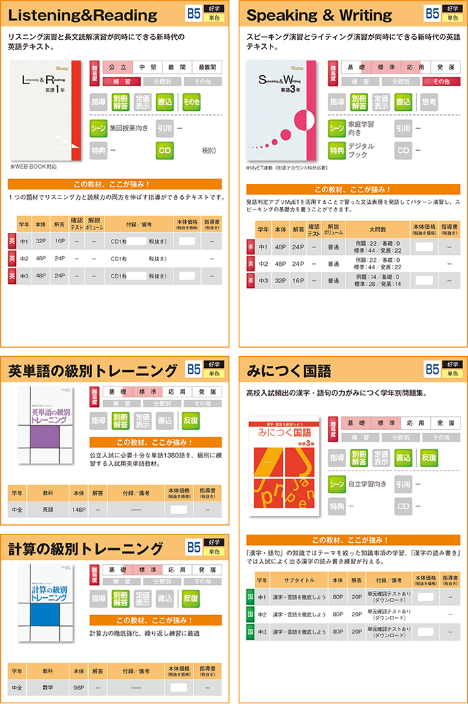 2025中学生用教材-分野別・その他