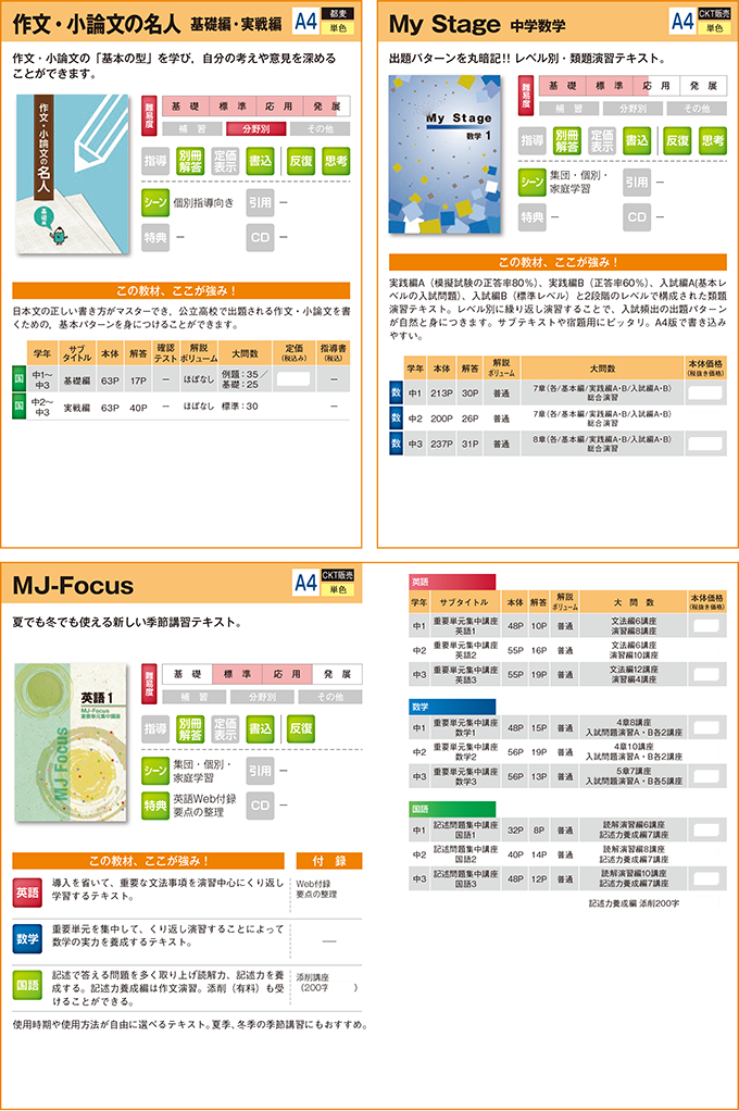 2025中学生用教材-分野別・その他