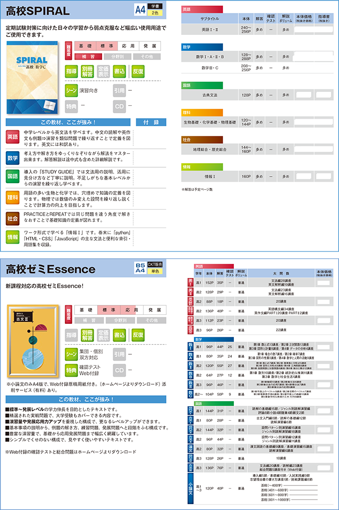 2025高校生用教材-通年用教材